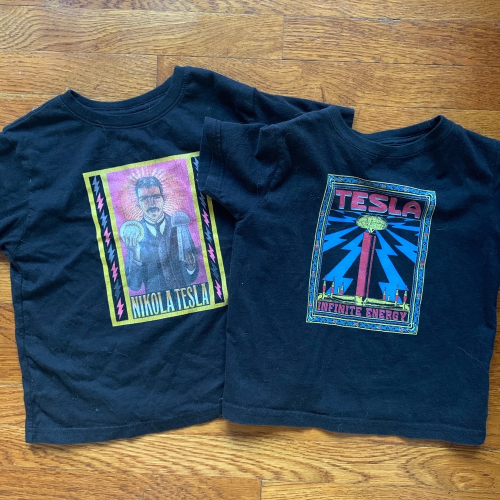 Nikola Tesla Tesla Coil Toddler Tees